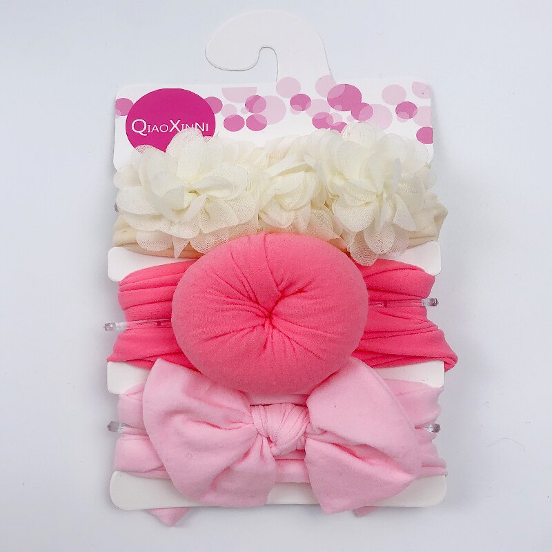 Elastic Baby Headband Set (3 Pcs)